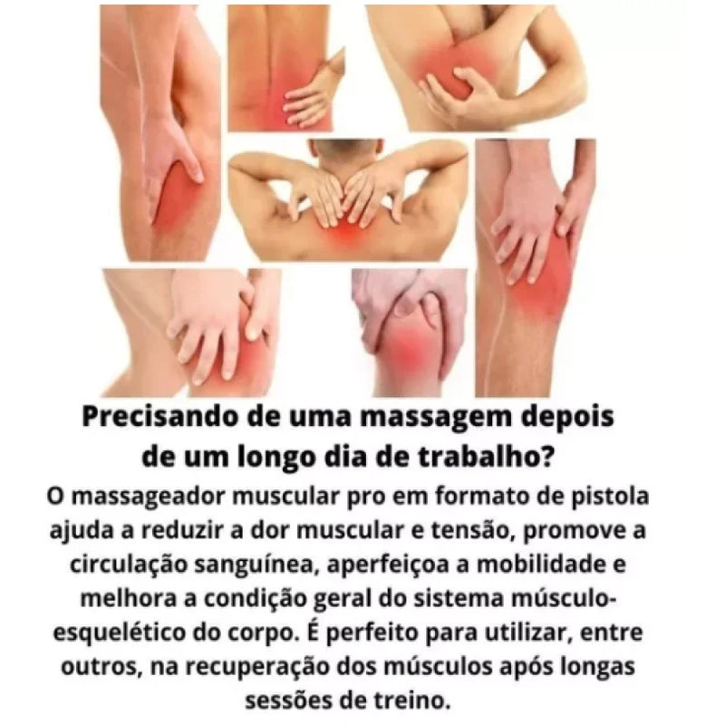 Pistola Massageadora Muscular  Profissional Elétrica  Shop 360 Graus 🔥