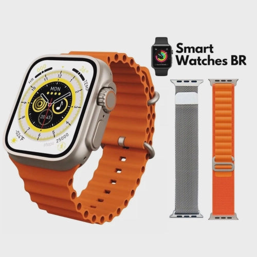 SmartWatch 9 Ultra 2 49mm 2 Pulseiras Chamada Bluetooth Carregamento Sem Fio - Shop 360 Graus🔥