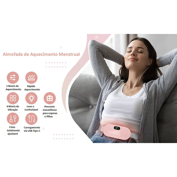 Cinta Massageadora Para Cólicas Menstruais Shop 360 Graus 🔥