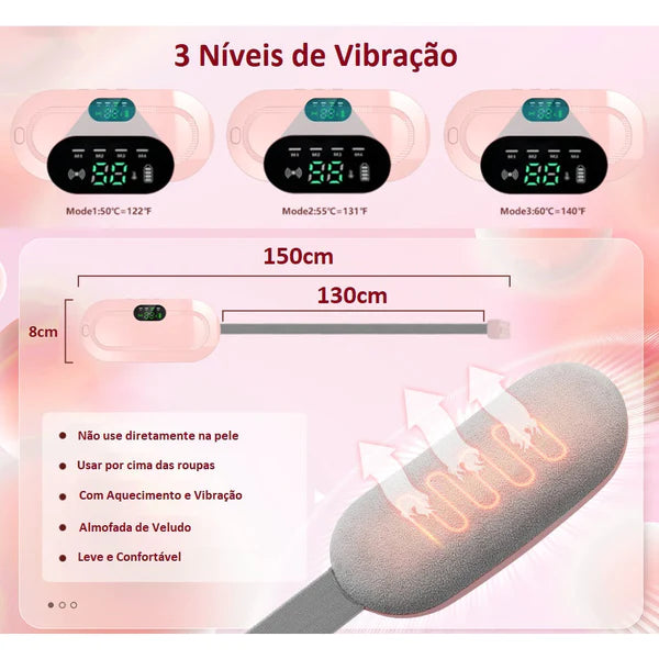 Cinta Massageadora Para Cólicas Menstruais Shop 360 Graus 🔥