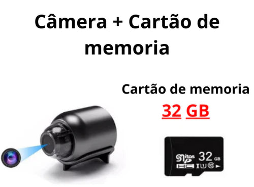 Mini Câmera de Segurança Espiam Shop 360 Graus - Últimas Unidades! 🔥