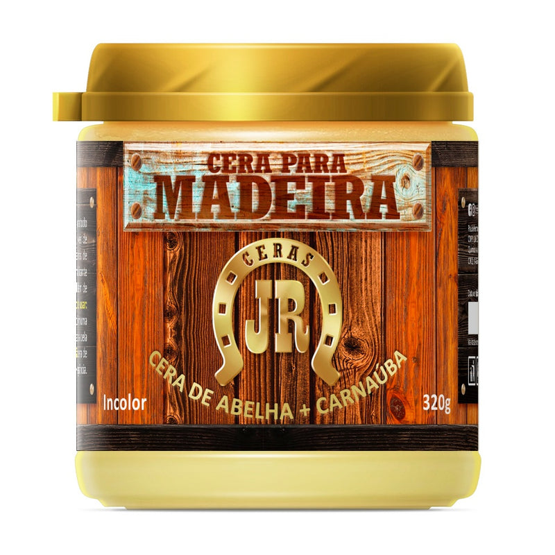 Cera Para Madeira 320g - Cera de Abelha e Carnaúba - Móveis - Madeira de Demolição Shop 360 Graus🔥