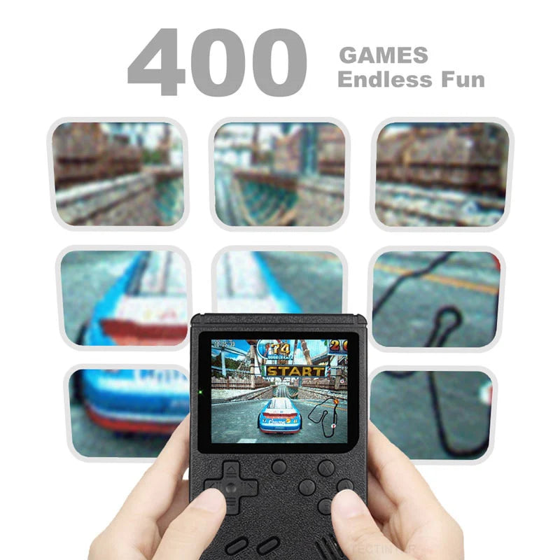 Mini Portable Video Game 400 Classic Games Player Fun Play Retro Sup Console