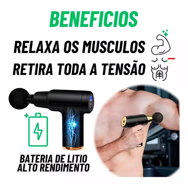 Pistola Massageadora Muscular  Profissional Elétrica  Shop 360 Graus 🔥