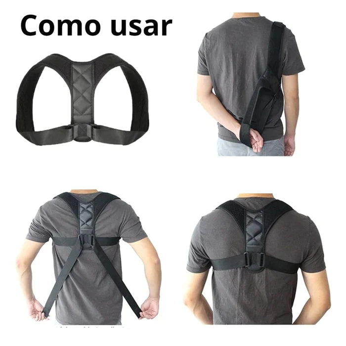 Corretor Postural Ajustável - Coluna, Ombro, Lombar e Clavícula Shop 360 Graus!🔥